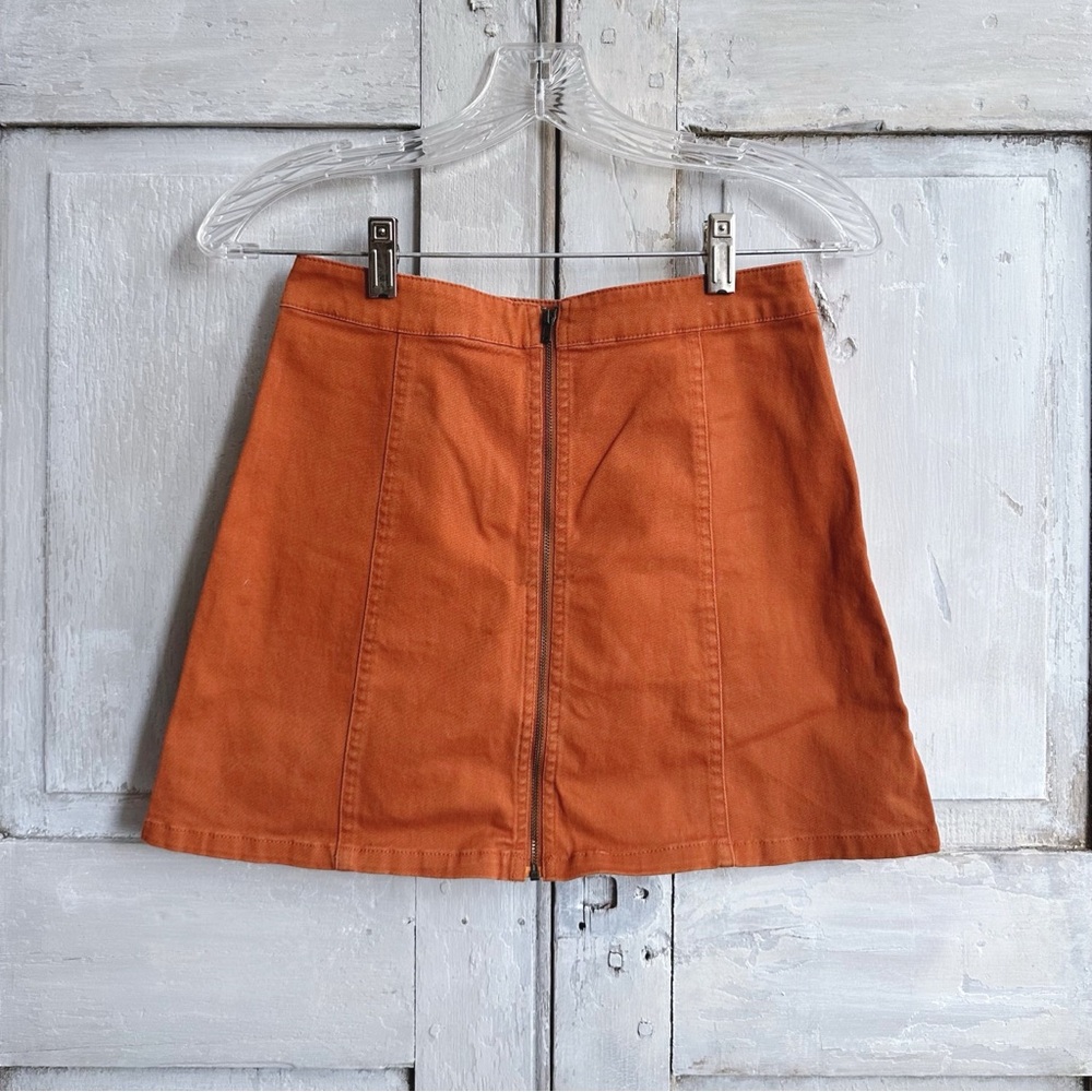 Forever 21 zip off mini a-line skirt Small